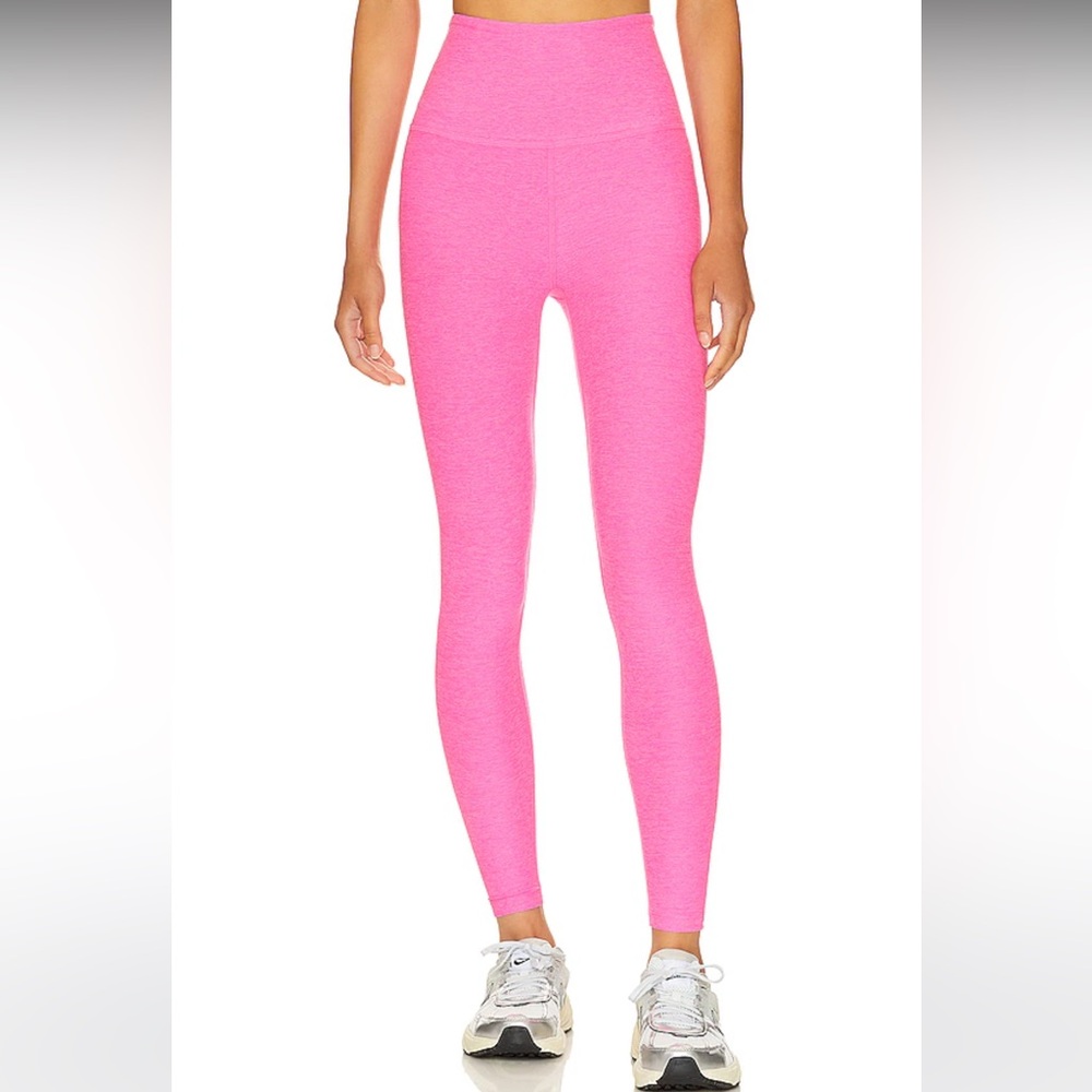 Beyond Yoga “Caught In The Midi” High-Waisted Legging in Pink Punch, Size M